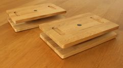 FlowRow Board for Topiom with Three Difficulty Levels-Natural Oak-Level 1 - Moderate